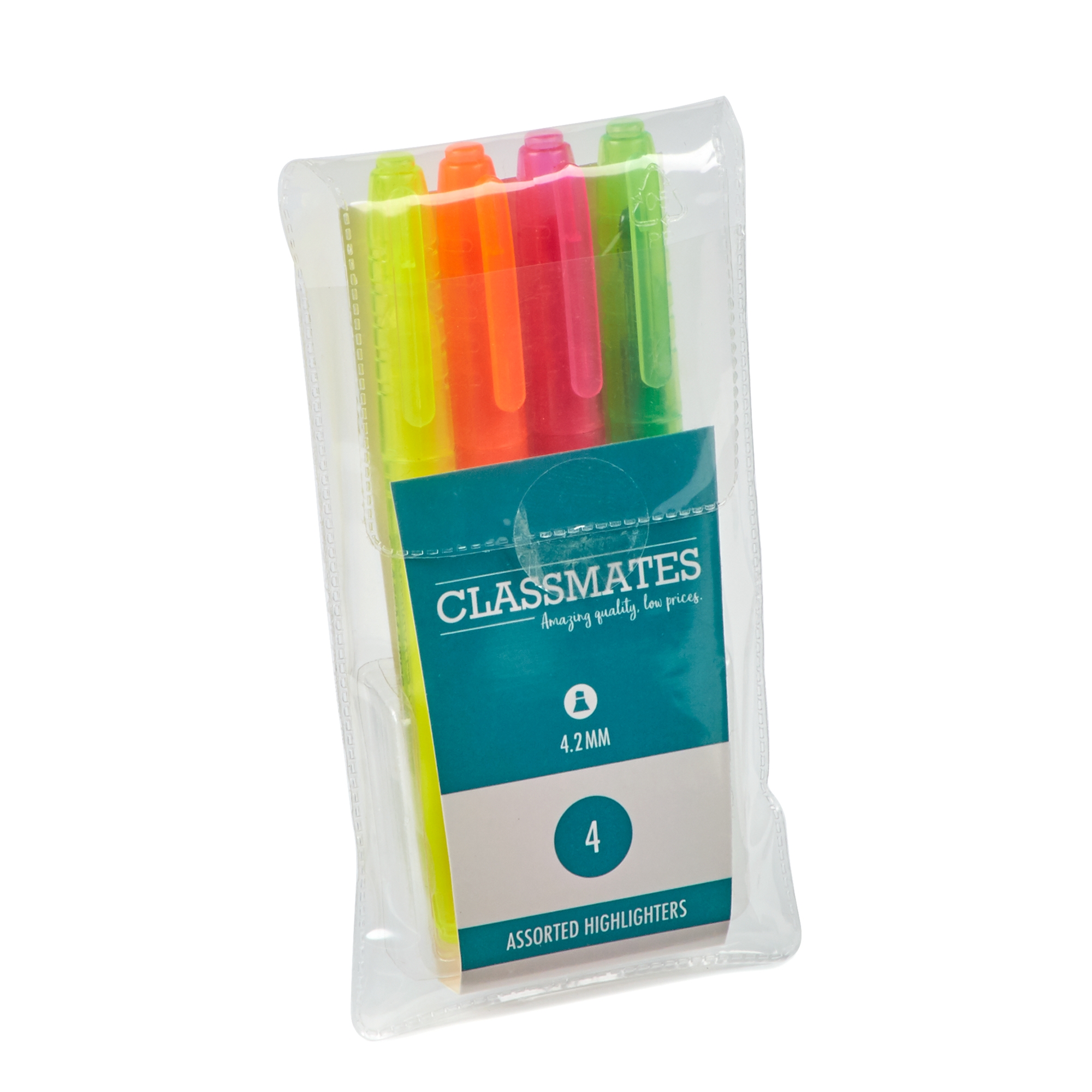 Classmates Highlighter Assorted - Pack of 4